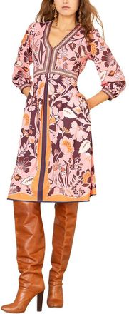 Hale Bob Hale Bob Angelique Long Sleeve Mini Dress