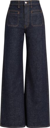Khaite Delmonico Wide-leg cut Denim Jeans - Indigo - 27 (W27 / UK8-10 / S)