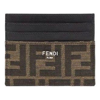 Fendi SS26 FF Jacquard Card Holder Brown 7M0164ALWKF0L3T