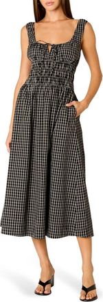 Nia Salt Midi Dress in Black at Nordstrom, Size X-Small