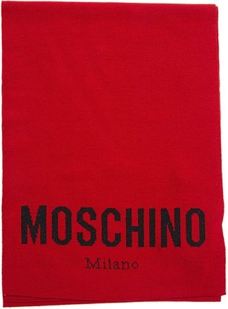 Moschino Sciarpa Rosso Moschino Donna