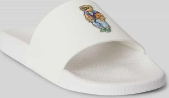 Polo Ralph Lauren Badeschuhe mit Polo Bear Print in Weiss, Gr&ouml;&szlig;e 41