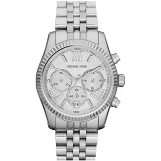 Michael Kors Dameshorloge van roestvrij staal- zilverkleurig - Dames - Horloges - Grijs - ONE Size - Accessoires
