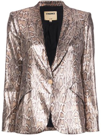 L'agence Blazer met luipaardprint - Bruin