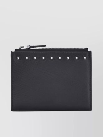Valentino Garavani calf leather rockstud card holder