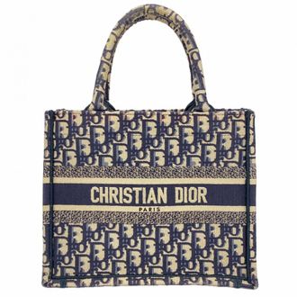 Dior Navy Canvas Tote Bag (Pre-Owned)