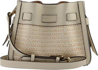 Pourchet Blossom Tress&eacute; Bucket Bag - Dames - Schoudertassen - Beige - ONE Size - Katoen - Tassen