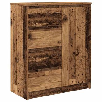 Berkfield Home Sideboard with Drawers Old Wood 71x35x84 cm Engineered Wood in Brown | Size: 71 x 35 x 84 cm