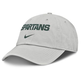 Nike Michigan State Off-Field Club Gameday Nike Mens College Adjustable Hat in Grey | NC010BBMST-U2H