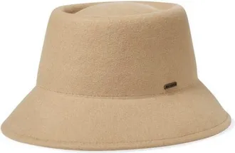 Brixton Elle Wool Felt Bucket Hat in Sand at Nordstrom, Size X-Small