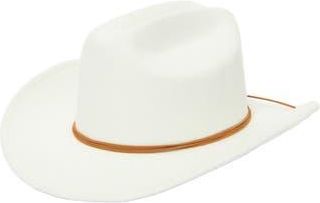 San Diego Hat Company Cattlemans Crease Cowboy Hat in Ivory at Nordstrom Rack