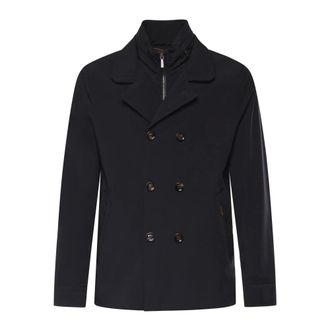 Moorer Blazers, male, Blue, Size: 6XL Volmer-Kn Blazer