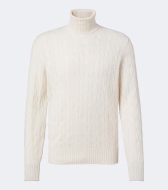 Brunello Cucinelli Dolcevita in cashmere a trecce