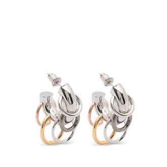 Panconesi Hoop Earrings - female - Panconesi - Earrings - Gray - ONE SIZE - Accessories