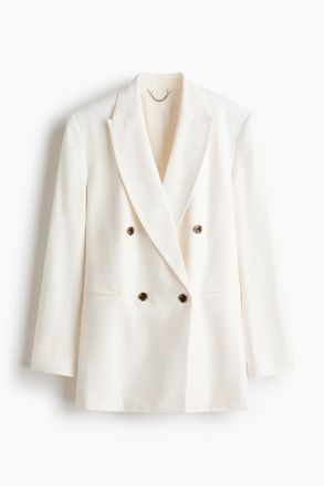 H&M Blazer aus Leinengemisch - White