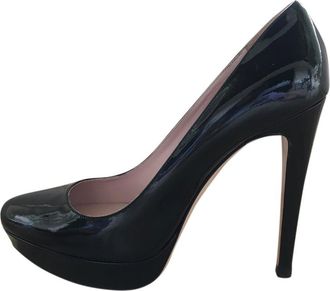 Miu Miu Black Patent Leather Pumps Size 37