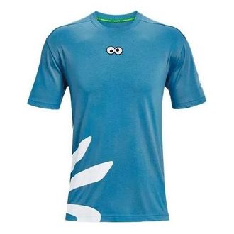 Under Armour Curry Cookie Monster T-shirt Blue White 1366619-422