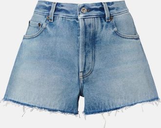 Miu Miu Frayed denim shorts