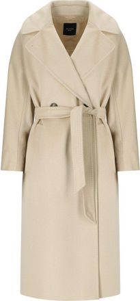 Weekend by Max Mara CAPPOTTO CON CINTURA RESINA AVORIO MAX MARA WEEKEND
