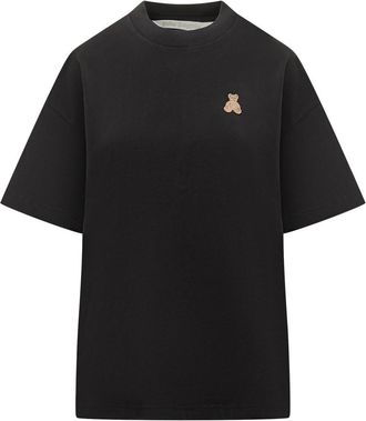 Palm Angels Black Logo Crew Neck T-Shirt