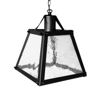 Tosel Suspensi&oacute;n vidrio nero D20 cm