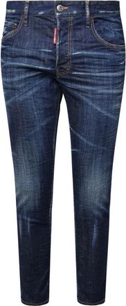 Dsquared2 Donkere Schone Was Skater Jeans - Heren - Slim Fit Jeans - Blauw - 3XL - Katoen - Jeans