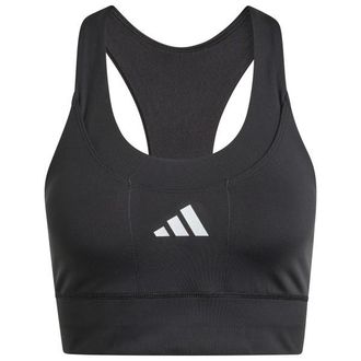 adidas Adi365 Running Pocket Bra Sport-BH f&uuml;r Damen | grau/schwarz