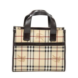 Burberry Pre-owned Womens Small Square Open Handbag - Beige - One Size