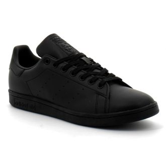 adidas Stan Smith Vegan Zwarte Sneakers - Heren - Skateschoenen - Zwart - 42 EU - Leer - Fitness