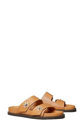 Tory Burch T Lock Sport Slide Sandal in Camello at Nordstrom, Size 10.5