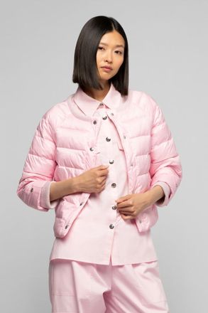 Max & Moi Daloa Crew Neck Down Jacket In Pastel Pink