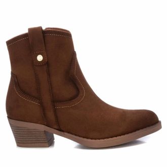 Xti Womens Suede Italian Western Boots In Camel