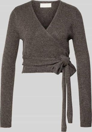 LeGer By Lena Gercke Regular Fit Cardigan mit Woll-Anteil Modell Julienne in Dunkelbraun, Größe 38