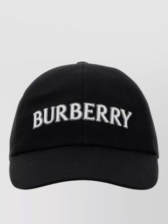 Burberry gabardine baseball cap curved brim design