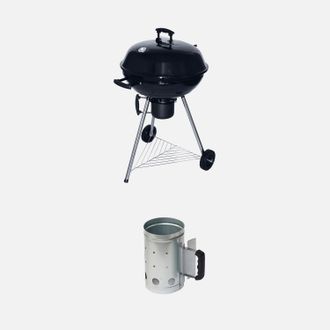Sweeek Barbacoa De Carb&oacute;n Con Chimenea De Encendido, &Oslash;53cm