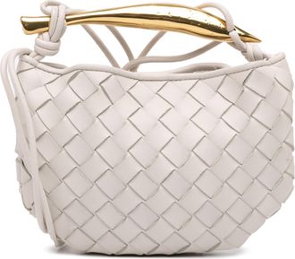 Bottega Veneta Chalk Baby Lambskin Intrecciato Sardine