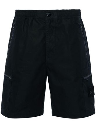 Stone Island Shorts con motivo Compass - Blu