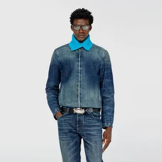 Diesel Jeans - - Denim Jackets - Man - Blue