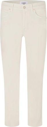 Cambio Cropped Seam Broek - Dames - Slim Fit Jeans - Wit - 3XL - Jeans