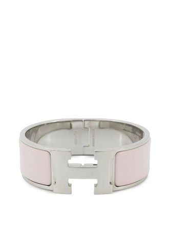 Hermès Bracciale largo Clic Clac H PM smaltato XX secolo - Rosa