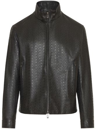 Jacket Bomber Jacket Leather Jacket Emporio Armani Man