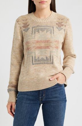 Pendleton Columbia River Sweater in Ecru Mix at Nordstrom, Size X-Large