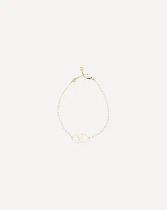Valentino Garavani Bracciale VLogo Signature in metallo Woman M