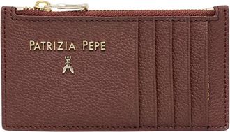 Patrizia Pepe Mini Portemonnee - Dames - Portefeuilles - Rood - ONE Size - Leer - Accessoires