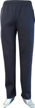 Generic Open Hem 25 Length Fleece Jogging Bottoms Sports Joggers Length Zip Pocket (Navy, Medium 25 Leg)