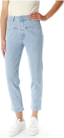 Closed Tapered Fit Cropped Jeans - Dames - Cropped Jeans - Blauw - M - Jeans
