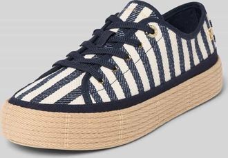 Tommy Hilfiger Low Top Sneaker mit Seil-Detail in Marine, Gr&ouml;&szlig;e 37