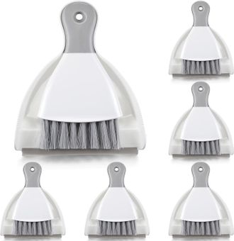OEM Set De 6 Mini Verduras En Stofschop, Stofveger Peque&ntilde;o En Schop, Borstel Multifunci&oacute;n Draagbare Para Auto, Tafel, Cantoor, Werkblad, Toetsenbord, Keuk