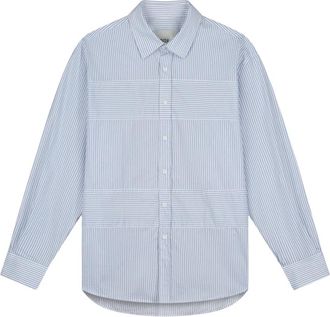 Arte Multi Lines Shirt - Heren - Casual Overhemden - Blauw - L - Overhemden
