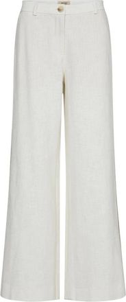 Mos Mosh MOS Mosh, Broeken, Dames, Beige, XS, Katoen, Beata Ramie Pant
